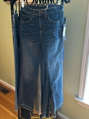 Veronica Beard Carson Ankle Flare Let Down Jeans Sz 28